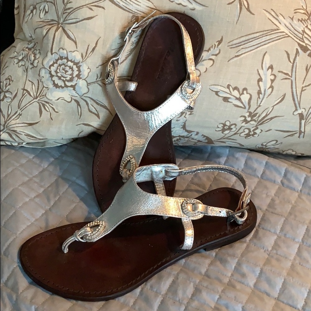 Silver sandals